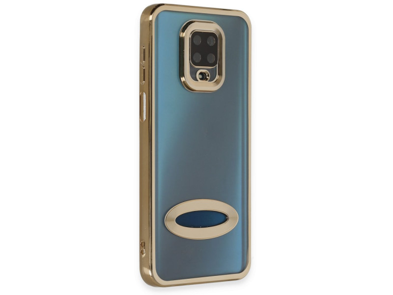 Newface Xiaomi Redmi Note 9 Pro Kılıf Slot Silikon - Gold