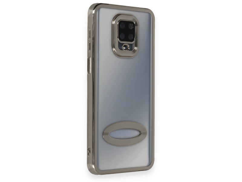 Newface Xiaomi Redmi Note 9 Pro Kılıf Slot Silikon - Gümüş