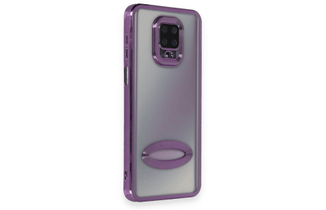 Newface Xiaomi Redmi Note 9 Pro Kılıf Slot Silikon - Mor