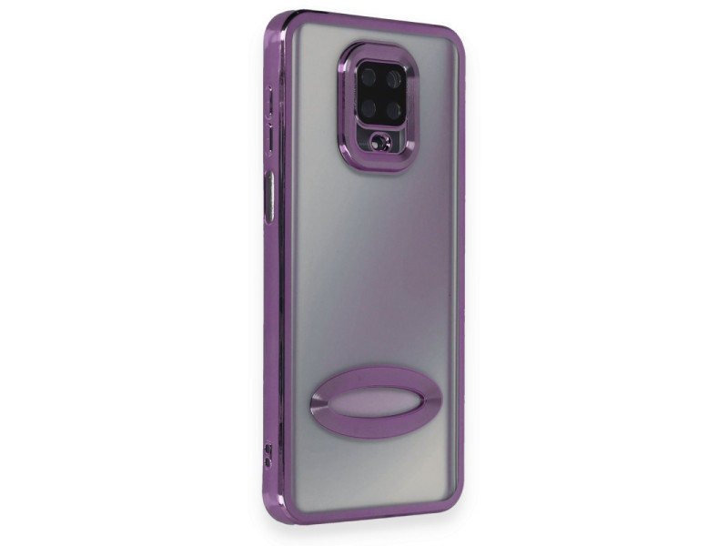 Newface Xiaomi Redmi Note 9 Pro Kılıf Slot Silikon - Mor