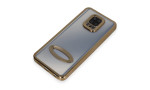 Newface Xiaomi Redmi Note 9S Kılıf Slot Silikon - Gold