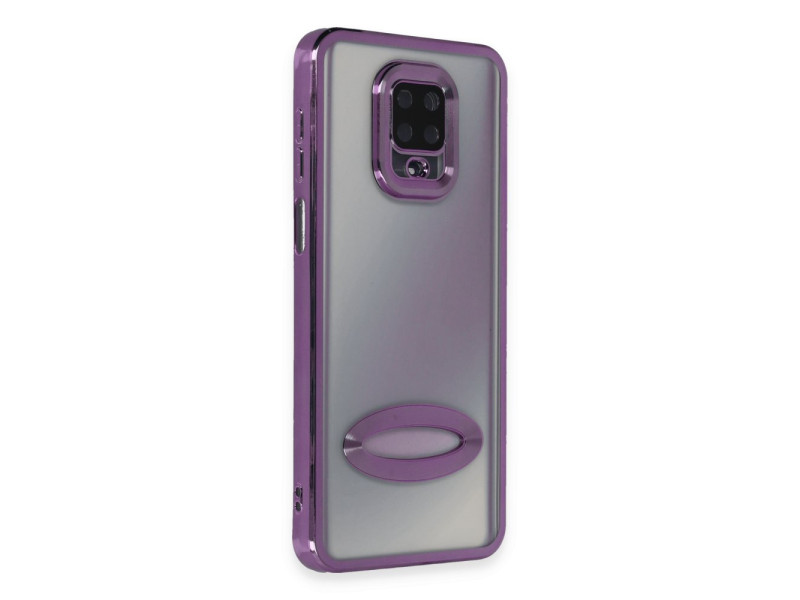 Newface Xiaomi Redmi Note 9S Kılıf Slot Silikon - Mor