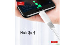 Earldom EC-156i PD 30W Type-C to Lightning 2m Hızlı Şarj Kablosu - Beyaz