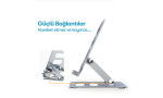 Earldom EH204 Ayarlanabilir Metal Laptop ve Tablet Standı - Gümüş