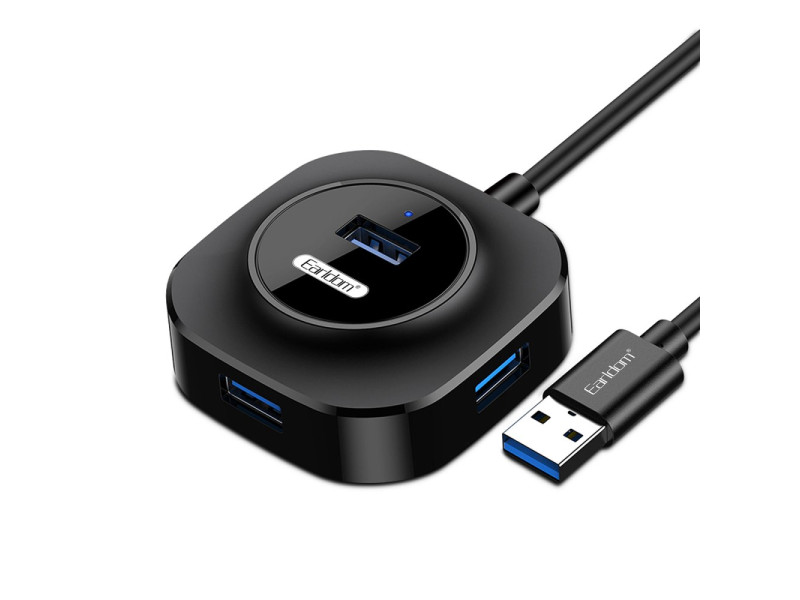 Earldom HUB06 Tak Çalıştır 4 Adet Usb 2.0 Çıkışlı Usb Çoklayıcı - Siyah