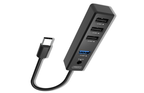 Earldom HUB08 Tak Çalıştır 3 Adet Usb 2.0 ve 1 Adet Usb 3.0 Çıkışlı Usb Çoklayıcı - Siyah