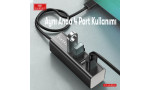 Earldom HUB14 Tak Çalıştır 4lü Usb Çoklayıcı - Siyah