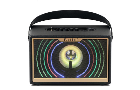Earldom LK3 Fenerli Radyolu Usb Girişli Bluetooth Kablosuz Hoparlör - Siyah