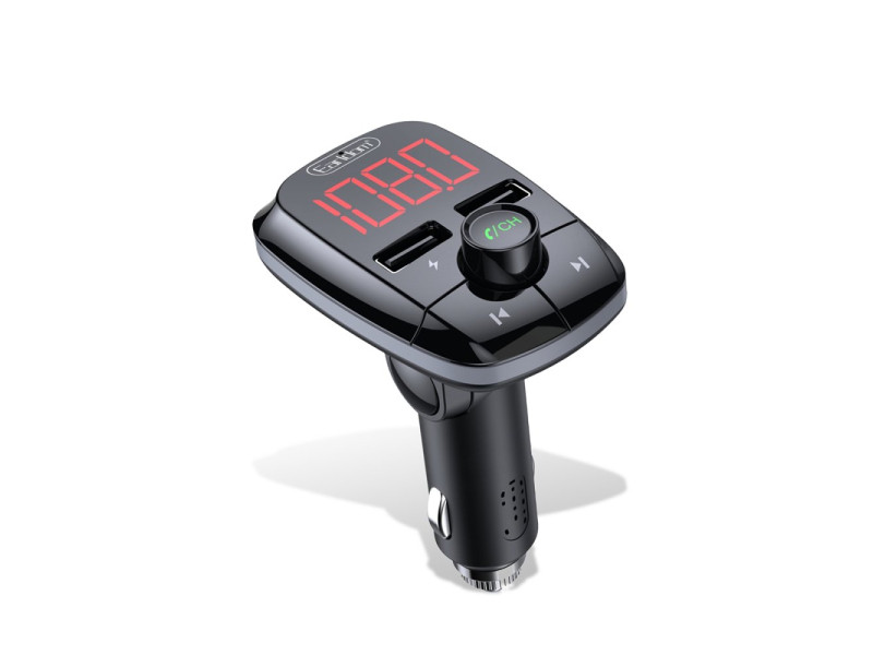 Earldom M55 Bluetooth USB3.0 PD Hızlı Şarj Dijital FM Transmitter - Siyah