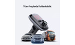 Earldom M55 Bluetooth USB3.0 PD Hızlı Şarj Dijital FM Transmitter - Siyah