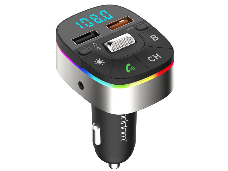 Earldom M74 Bluetooth USB3.0 Dijital FM Transmitter - Siyah