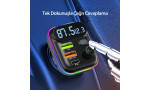 Earldom M80 Bluetooth USB3.0 ve Type C PD Hızlı Şarj FM Transmitter - Siyah