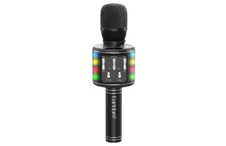 Earldom MC2 Led Işıklı Karaoke Mikrofon - Siyah