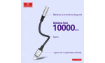 Earldom OT76 Tak Çalıştır 12cm Lightning to Aux Dönüştürücü - Gri