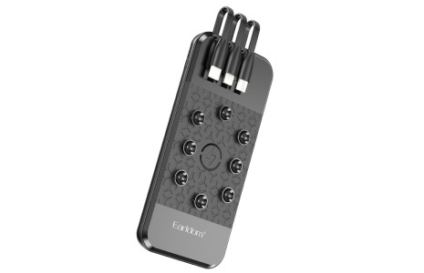 Earldom PB57 10.000 mAh 5in1 Kablosuz Şarjlı PD Hızlı Şarj Powerbank - Siyah