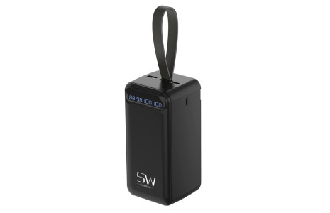 Earldom PB58 50.000 mAh PD Hızlı Şarj Dijital Göstergeli Powerbank - Siyah