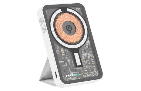 Earldom PD32 5.000 mAh 22.5W Kablosuz Şarjlı Standlı PD Hızlı Şarj Powerbank - Beyaz