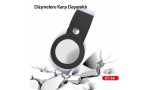 Earldom S6 Kopçalı Silikon Airtag Kılıfı - Mavi