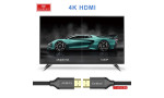 Earldom W26 3m 4K Altın Uçlu Hasır HDMI Kablo - Siyah