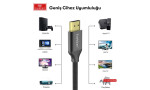 Earldom W26 5m 4K Altın Uçlu Hasır HDMI Kablo - Siyah