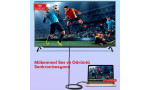 Earldom W26 5m 4K Altın Uçlu Hasır HDMI Kablo - Siyah
