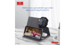 Earldom WC36 3in1 15W Magsafe Masaüstü Kablosuz Şarj Standı - Siyah