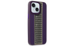 HDD iPhone 15 Kılıf HBC-160 Almera Taşlı Kapak - Derin Mor