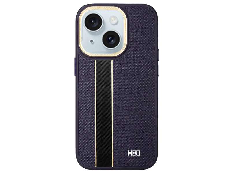 HDD iPhone 15 Kılıf HBC-163 Times Kapak - Derin Mor