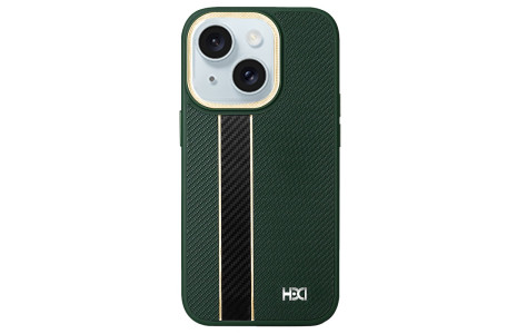 HDD iPhone 15 Kılıf HBC-163 Times Kapak - Koyu Yeşil