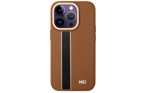 HDD iPhone 15 Pro Kılıf HBC-163 Times Kapak - Kahverengi