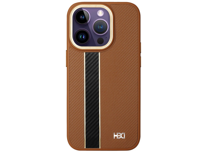 HDD iPhone 15 Pro Kılıf HBC-163 Times Kapak - Kahverengi