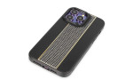 HDD iPhone 15 Pro Max Kılıf HBC-160 Almera Taşlı Kapak - Siyah