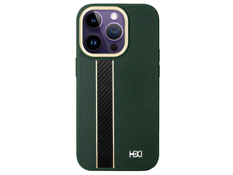 HDD iPhone 15 Pro Max Kılıf HBC-163 Times Kapak - Koyu Yeşil
