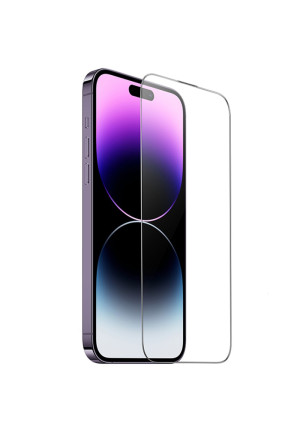 Hoco iPhone 14 Pro Max 9D Dustproof Cam Ekran Koruyucu - Siyah