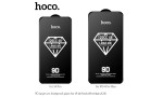 Hoco iPhone 14 Pro Max 9D Dustproof Cam Ekran Koruyucu - Siyah