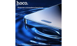 Hoco iPhone 14 Pro Max 9D Dustproof Cam Ekran Koruyucu - Siyah