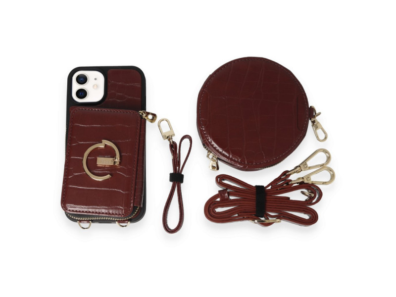 Joko iPhone 11 Kılıf Ermes Kapak - Bordo