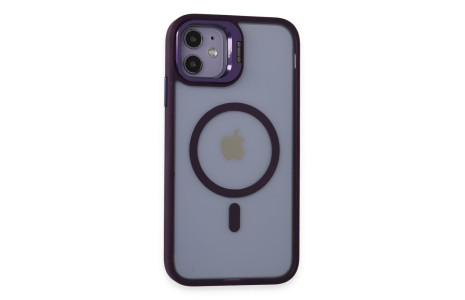 Joko iPhone 11 Kılıf Roblox Lens Magsafe Standlı Kapak - Derin Mor