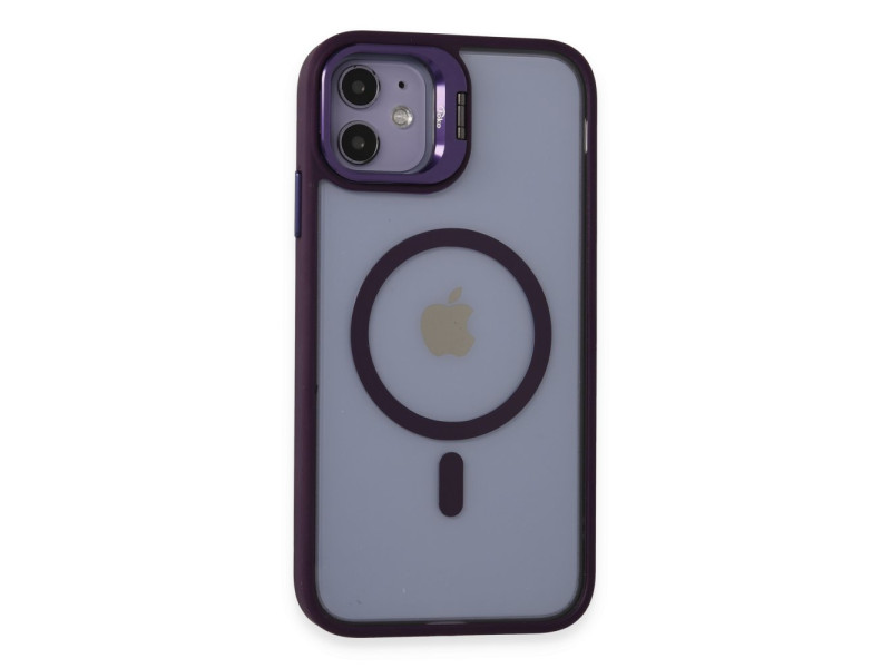 Joko iPhone 11 Kılıf Roblox Lens Magsafe Standlı Kapak - Derin Mor