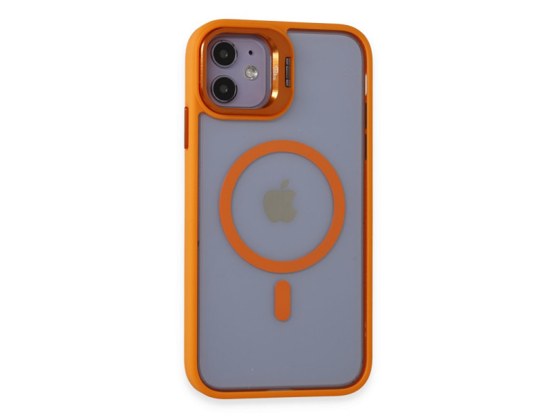 Joko iPhone 11 Kılıf Roblox Lens Magsafe Standlı Kapak - Turuncu