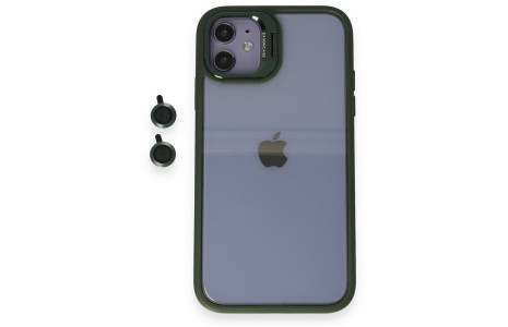 Joko iPhone 11 Kılıf Roblox Lens Standlı Kapak - Koyu Yeşil