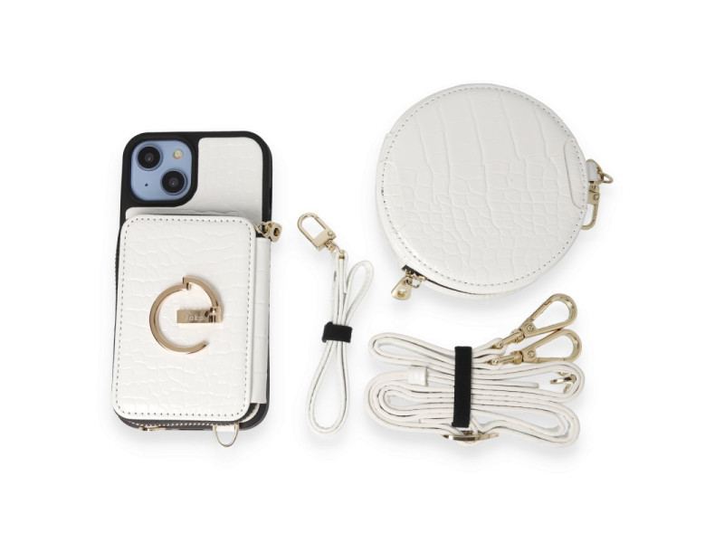 Joko iPhone 14 Kılıf Ermes Kapak - Beyaz