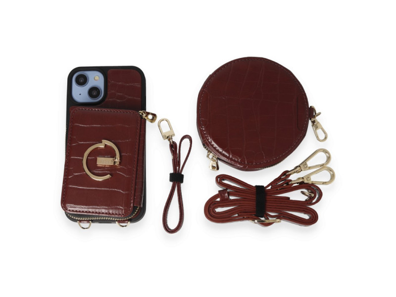 Joko iPhone 14 Kılıf Ermes Kapak - Bordo