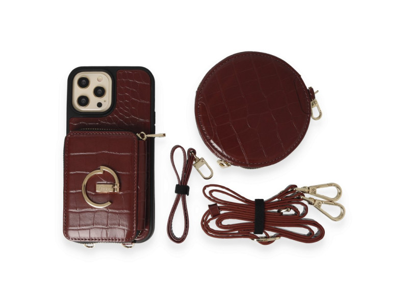 Joko iPhone 14 Pro Kılıf Ermes Kapak - Bordo