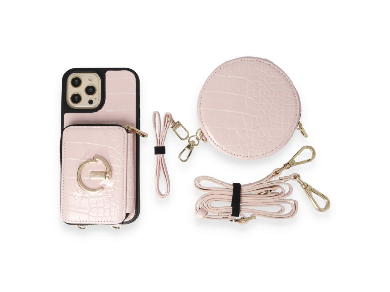 Joko iPhone 14 Pro Kılıf Ermes Kapak - Pembe