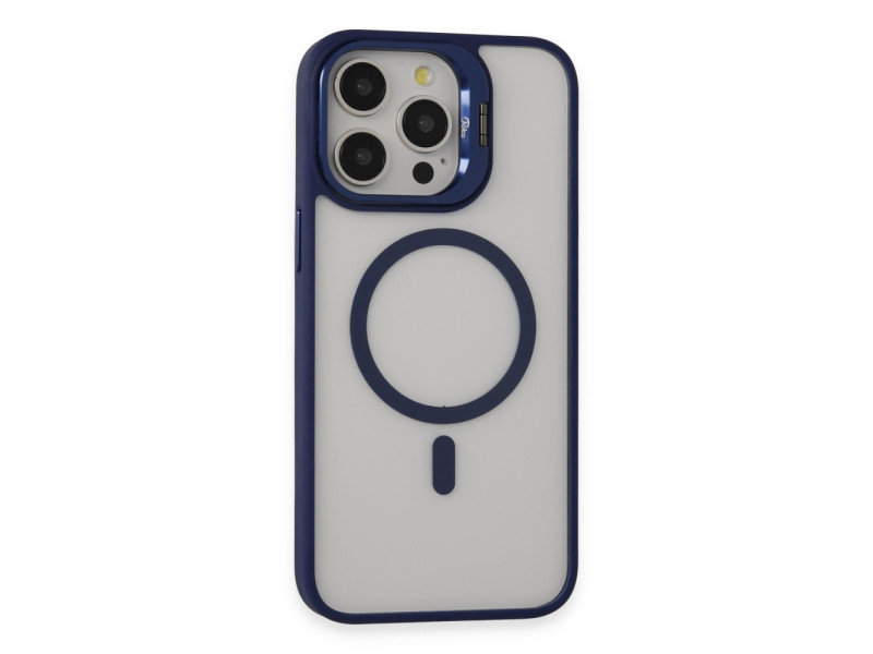 Joko iPhone 14 Pro Kılıf Roblox Lens Magsafe Standlı Kapak - Lacivert