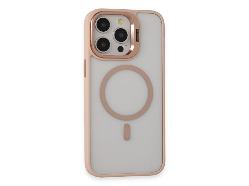 Joko iPhone 14 Pro Kılıf Roblox Lens Magsafe Standlı Kapak - Pudra