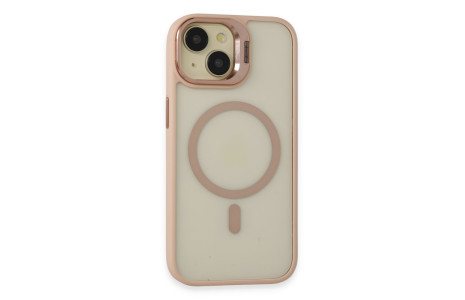 Joko iPhone 15 Kılıf Roblox Lens Magsafe Standlı Kapak - Pudra