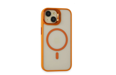 Joko iPhone 15 Kılıf Roblox Lens Magsafe Standlı Kapak - Turuncu