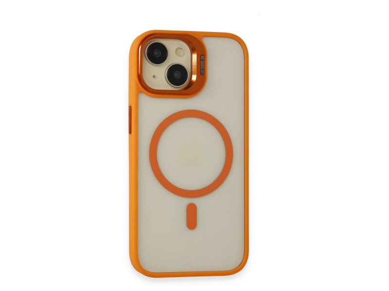 Joko iPhone 15 Kılıf Roblox Lens Magsafe Standlı Kapak - Turuncu